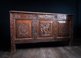 17th Century Carved Oak Coffer