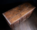 17th Century Carved Oak Coffer