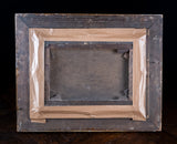 'The Dog & Hog' 19th Century Oil On Canvas. Naive School.