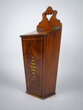 18th Century George III Mahogany Candle Box. - Harrington Antiques