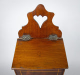 18th Century George III Mahogany Candle Box. - Harrington Antiques