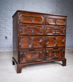 18th Century & Later Geometric Oak Chest Of Drawers. - Harrington Antiques
