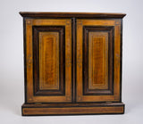 19th Century Inlaid Mahogany Drop Front Stationary Box, c.1880. - Harrington Antiques