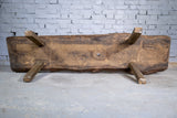 Large Early 19th Century Single Slab Oak Pig Bench. - Harrington Antiques