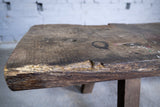 Large Early 19th Century Single Slab Oak Pig Bench. - Harrington Antiques