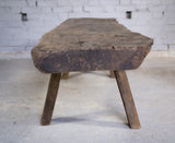 Large Early 19th Century Single Slab Oak Pig Bench. - Harrington Antiques