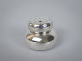 Miniature Silver 'Cottage Loaf' Salt Shaker by Cornelius Desormeaux Saunders, 1903. - Harrington Antiques