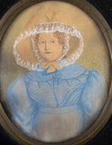 'Rachel' & 'Robt Boulton' by J. Bradley of Suffolk, 1828 - Pair of Georgian Portrait Miniatures. - Harrington Antiques