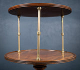 Regency Mahogany Brass Mounted Dumb Waiter, c.1820 - Harrington Antiques