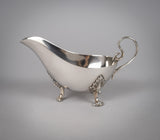 Sterling Silver Gravy / Sauce Boat by James Dixon & Sons, Sheffield, 1935. - Harrington Antiques
