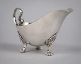 Sterling Silver Gravy / Sauce Boat by James Dixon & Sons, Sheffield, 1935. - Harrington Antiques