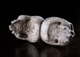 18th Century Carved Skulls Of The Damned - Harrington Antiques
