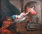 18th Century School, Joseph & Potiphar's Wife. Oil On Canvas. - Harrington Antiques