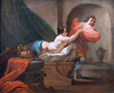 18th Century School, Joseph & Potiphar's Wife. Oil On Canvas. - Harrington Antiques