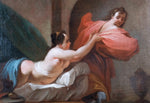 18th Century School, Joseph & Potiphar's Wife. Oil On Canvas. - Harrington Antiques