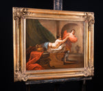 18th Century School, Joseph & Potiphar's Wife. Oil On Canvas. - Harrington Antiques