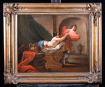 18th Century School, Joseph & Potiphar's Wife. Oil On Canvas. - Harrington Antiques