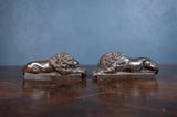 19th Century Bronze Lions After Anthony Canova - Harrington Antiques