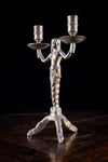 19th Century Bronze Mermaid Candle Holder - Harrington Antiques