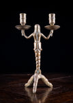 19th Century Bronze Mermaid Candle Holder - Harrington Antiques