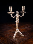 19th Century Bronze Mermaid Candle Holder - Harrington Antiques