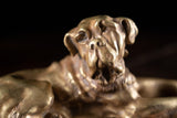 19th Century Gilt Bronze Mastiff Dog - Harrington Antiques