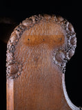 19th Century Golden Oak Foliate Church Pew / Settle - Harrington Antiques