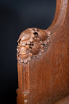 19th Century Golden Oak Foliate Church Pew / Settle - Harrington Antiques