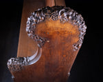 19th Century Golden Oak Foliate Church Pew / Settle - Harrington Antiques