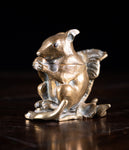 19th Century Squirrel Brass Inkwell, c.1880 - Harrington Antiques