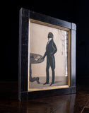 Early 19th Century Gilded Silhouette Of A Standing Gentleman