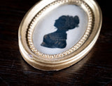 Early 19th Century Gilded Silhouette Portrait Of A Lady