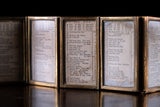 1878 Miniature London Almanac In Six-Fold Brass Glazed Travelling Mount