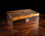 Victorian Coromandel Writing Slope With Bramah Lock