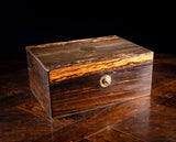 Victorian Coromandel Writing Slope With Bramah Lock