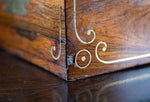 Monumental Rosewood Brass Inlaid Writing Slope, c.1840
