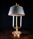 French Gilt Brass Bouillotte Candle Lamp