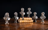 Six 19th Century Bronze Composer & Writer Portrait Busts