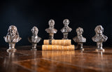 Six 19th Century Bronze Composer & Writer Portrait Busts