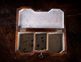 George III Mahogany & Parquetry Domed Tea Caddy