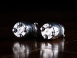 Novelty Silver Grotesque Pepper Pots by Frederick Brasted, London, 1880.