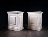 Large Pair of Neoclassical 'Limestone' Fibreglass Plinths