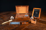 19th Century Brass Mounted Rosewood Campaign Dressing Box