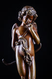 Felix Sanzel (1829–1883) - Bronze Cupid In Thought