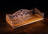 Rosewood & Tunbridgeware Folding Book Stand, c.1860