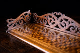 Rosewood & Tunbridgeware Folding Book Stand, c.1860
