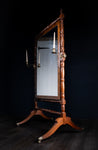 19th Century Mahogany Cheval Mirror