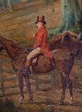 George Goodwin Kilburn (1839-1924) - A Ride In The Woods. Oil on Panel.