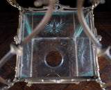 Large Brass & Cut Glass Hall Lantern, c.1910