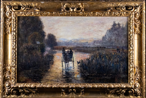 John William Buxton Knight (1843-1908) - 'The Only Way'. Oil On Canvas.